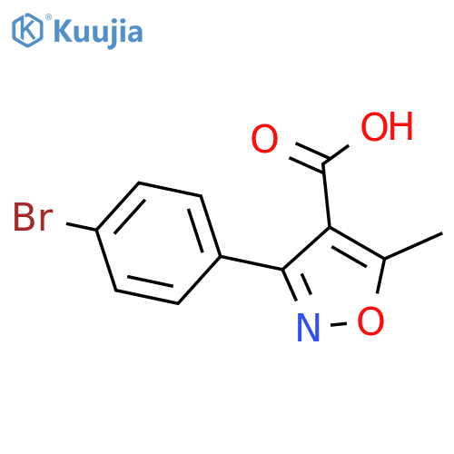 3-(4-bromophenyl)-5-methylisoxazole-4-carboxylic acid structure
