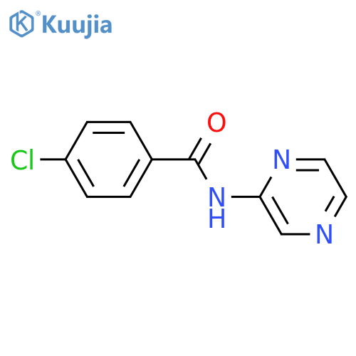 Benzamide, 4-chloro-N-pyrazinyl- structure