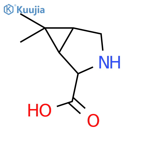 (1R,2S,5S)-6,6-Dimethyl-3-azabicyclo[3.1.0]hexane-2-carboxylic acid structure