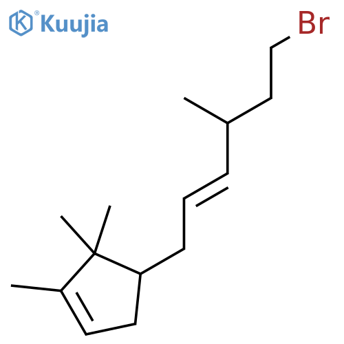 CYCLOPENTENE, 4-(6-BROMO-4-METHYL-2-HEXENYL)-1,5,5-TRIMETHYL- structure