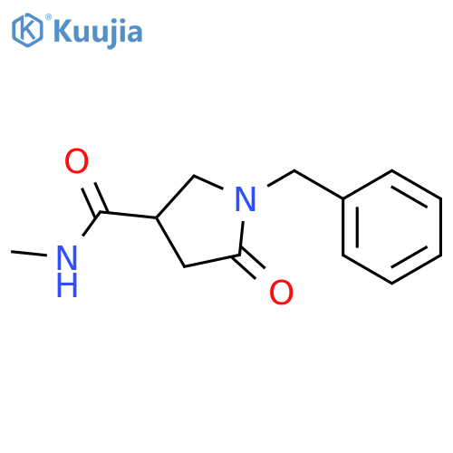 3-PYRROLIDINECARBOXAMIDE, N-METHYL-5-OXO-1-(PHENYLMETHYL)- structure