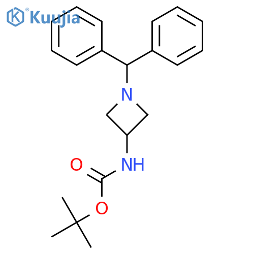 tert-butyl N-(1-benzhydrylazetidin-3-yl)carbamate structure