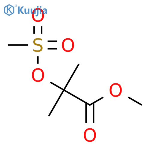 Propanoic acid, 2-methyl-2-[(methylsulfonyl)oxy]-, methyl ester structure