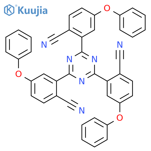 Benzonitrile, 2,2',2''-(1,3,5-triazine-2,4,6-triyl)tris[4-phenoxy- structure