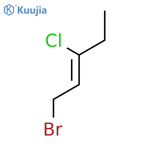 2-PENTENE, 1-BROMO-3-CHLORO-, (Z)- structure