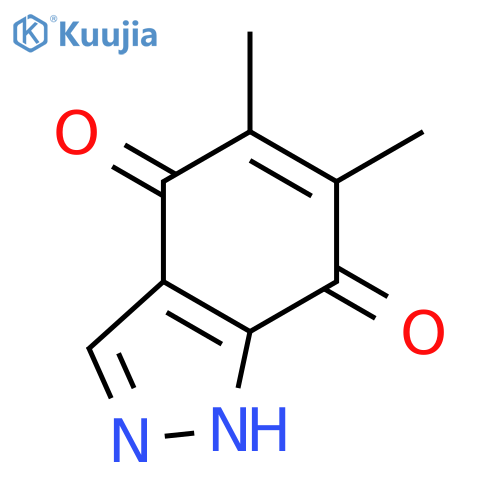 1H-Indazole-4,7-dione, 5,6-dimethyl- structure
