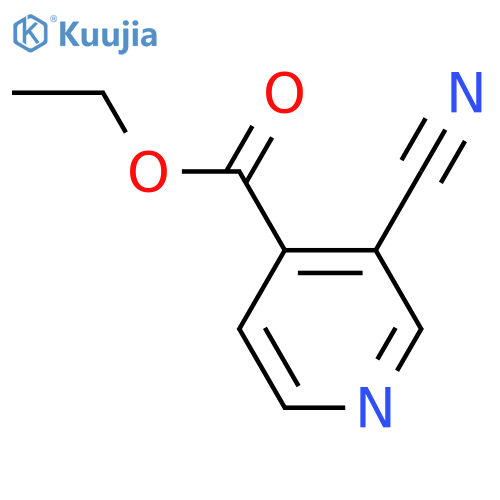 4-Pyridinecarboxylic acid, 3-cyano-, ethyl ester structure