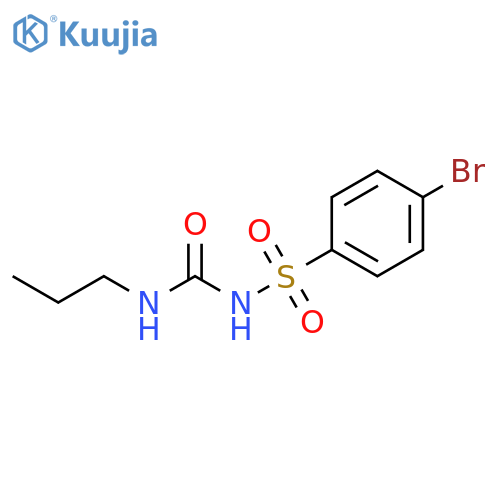 Benzenesulfonamide,4-bromo-N-[(propylamino)carbonyl]- structure