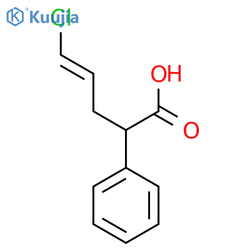 (E)-5-Chloro-2-phenylpent-4-enoic acid structure