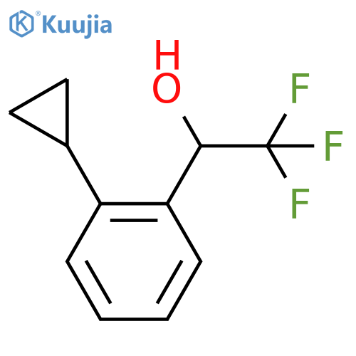 1-(2-cyclopropylphenyl)-2,2,2-trifluoroethan-1-ol structure