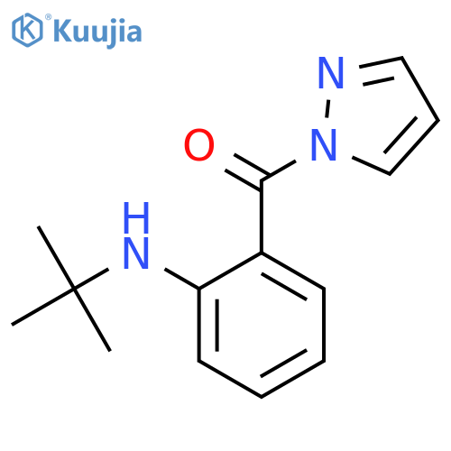 1H-Pyrazole, 1-[2-[(1,1-dimethylethyl)amino]benzoyl]- structure