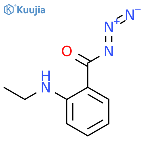 Benzoyl azide, 2-(ethylamino)- structure