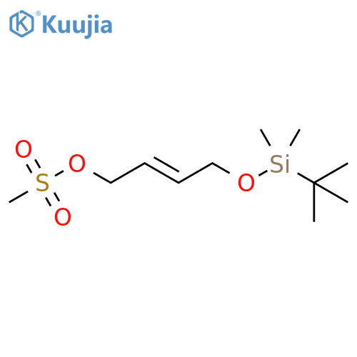 2-Buten-1-ol, 4-[[(1,1-dimethylethyl)dimethylsilyl]oxy]-,methanesulfonate, (2E)- structure