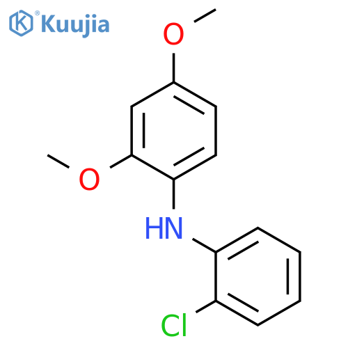 BENZENAMINE, N-(2-CHLOROPHENYL)-2,4-DIMETHOXY- structure