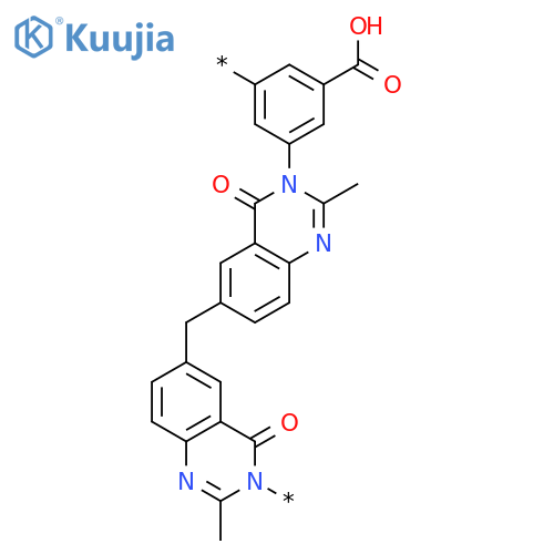 POLY[(2-METHYL-4-OXO-3,6(4H)-QUINAZOLINEDIYL)METHYLENE(2-METHYL-4-OXO-6,3(4H)-QUINAZOLINEDIYL)(5-CARBOXY-1,3-PHENYLENE)] structure