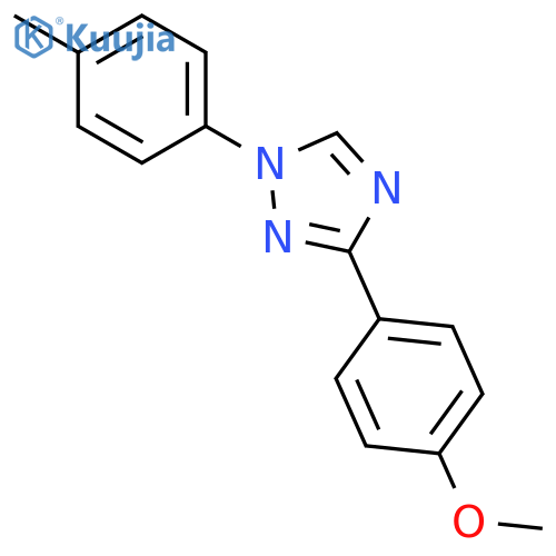 1H-1,2,4-Triazole, 3-(4-methoxyphenyl)-1-(4-methylphenyl)- structure