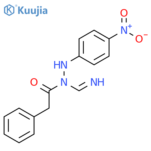 METHANIMIDIC ACID, N-(PHENYLACETYL)-, 2-(4-NITROPHENYL)HYDRAZIDE structure