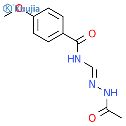 Acetic acid, [[(4-methoxybenzoyl)amino]methylene]hydrazide structure