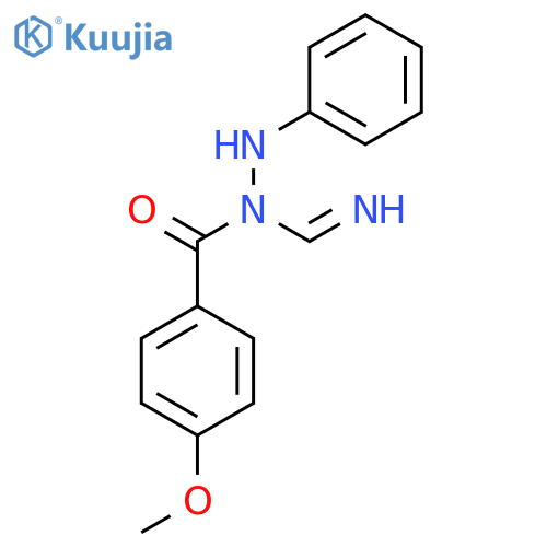 METHANIMIDIC ACID, N-(4-METHOXYBENZOYL)-, 2-PHENYLHYDRAZIDE structure