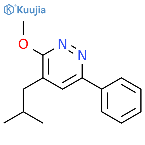 PYRIDAZINE, 3-METHOXY-4-(2-METHYLPROPYL)-6-PHENYL- structure
