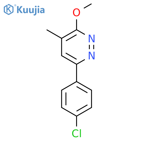 PYRIDAZINE, 6-(4-CHLOROPHENYL)-3-METHOXY-4-METHYL- structure