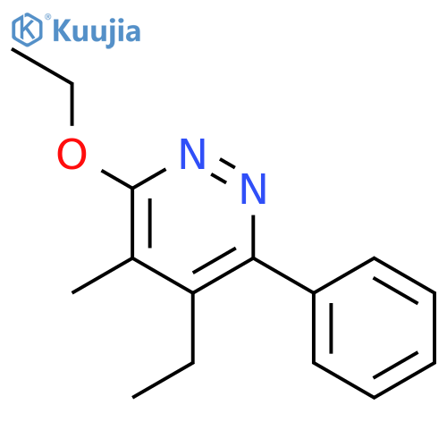 Pyridazine, 3-ethoxy-5-ethyl-4-methyl-6-phenyl- structure
