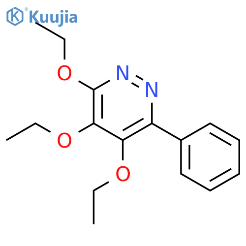 Pyridazine, 3,4,5-triethoxy-6-phenyl- structure