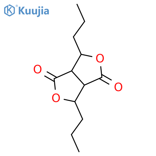 1H,4H-FURO[3,4-C]FURAN-1,4-DIONE, TETRAHYDRO-3,6-DIPROPYL- structure