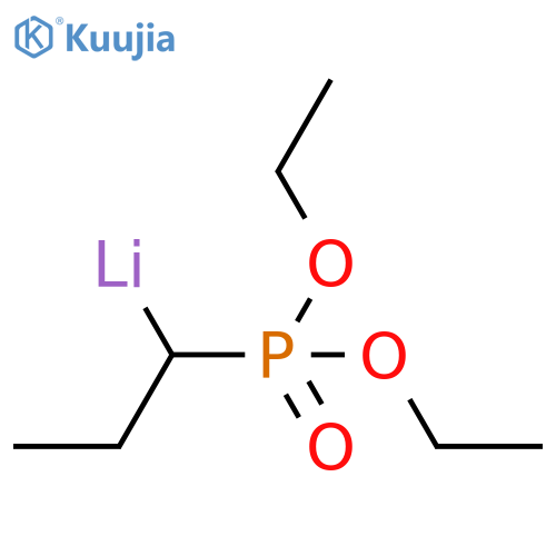 Lithium, [1-(diethoxyphosphinyl)propyl]- structure