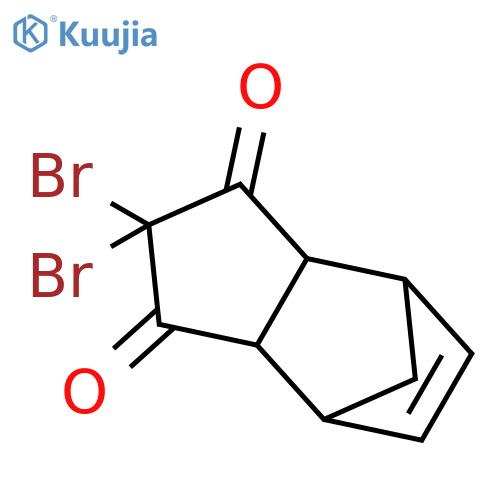 2,2-Dibromo-3a,4,7,7a-tetrahydro-1h-4,7-methanoindene-1,3(2h)-dione structure