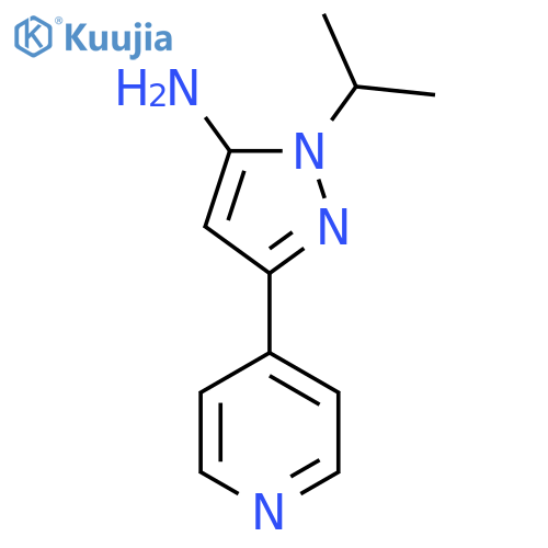 1-Isopropyl-3-(pyridin-4-yl)-1H-pyrazol-5-amine structure