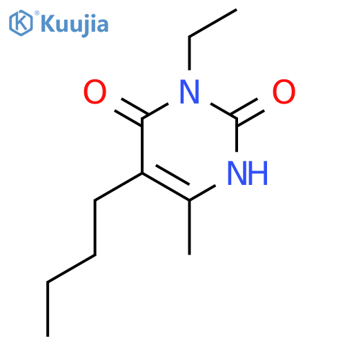 5-butyl-3-ethyl-6-methylpyrimidine-2,4(1H,3H)-dione structure