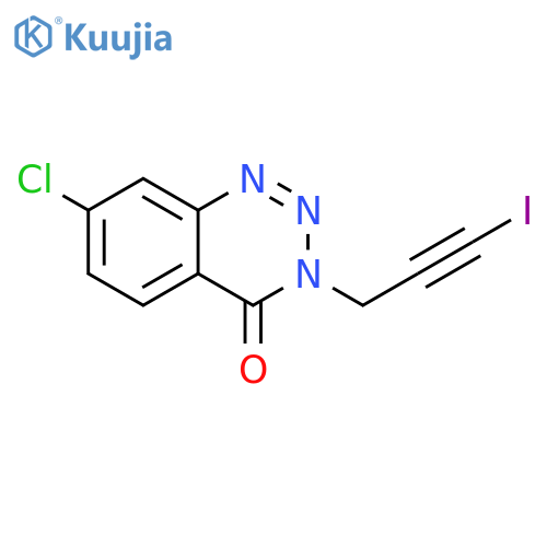 1,2,3-BENZOTRIAZIN-4(3H)-ONE, 7-CHLORO-3-(3-IODO-2-PROPYNYL)- structure