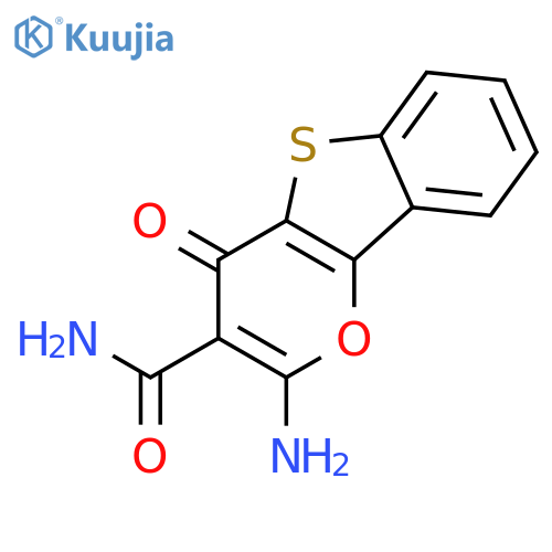 4H-[1]BENZOTHIENO[3,2-B]PYRAN-3-CARBOXAMIDE, 2-AMINO-4-OXO- structure