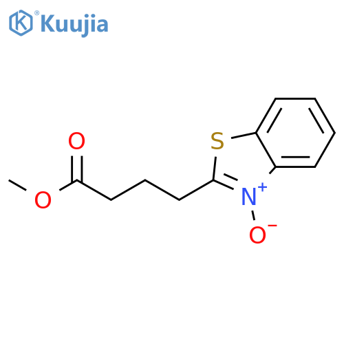 2-Benzothiazolebutanoic acid, methyl ester, 3-oxide structure