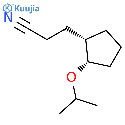 CYCLOPENTANEPROPANENITRILE, 2-(1-METHYLETHOXY)-, CIS- structure