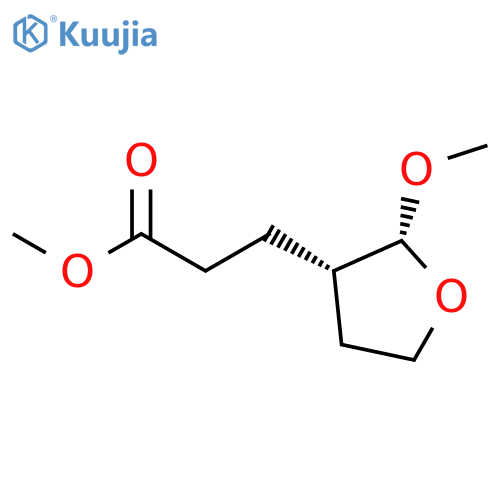 3-Furanpropanoic acid, tetrahydro-2-methoxy-, methyl ester, cis- structure