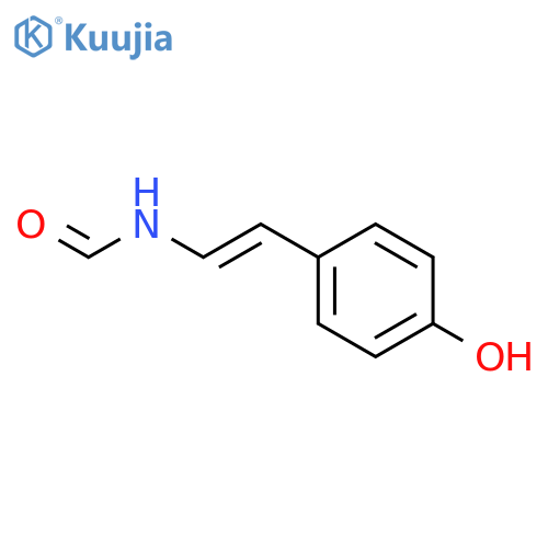 Formamide,N-[(1Z)-2-(4-hydroxyphenyl)ethenyl]- structure