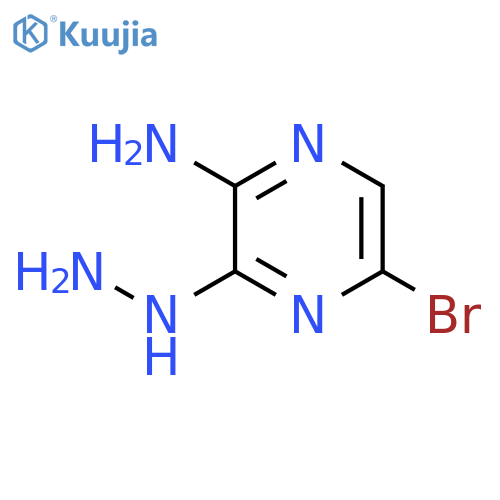 5-Bromo-3-hydrazinylpyrazin-2-amine structure