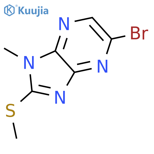 1H-Imidazo[4,5-b]pyrazine, 5-bromo-1-methyl-2-(methylthio)- structure