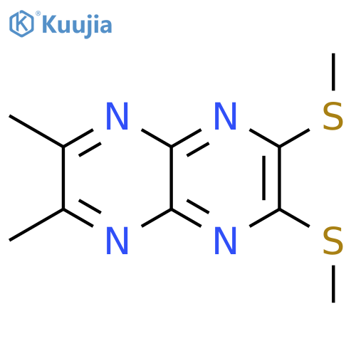 Pyrazino[2,3-b]pyrazine, 2,3-dimethyl-6,7-bis(methylthio)- structure
