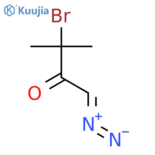 2-Butanone, 3-bromo-1-diazo-3-methyl- structure