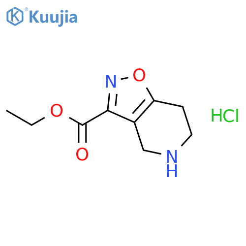 Ethyl 4,5,6,7-Tetrahydroisoxazolo4,5-Cpyridine-3-carboxylate Hydrochloric Acid Salt structure