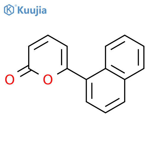 2H-Pyran-2-one, 6-(1-naphthalenyl)- structure
