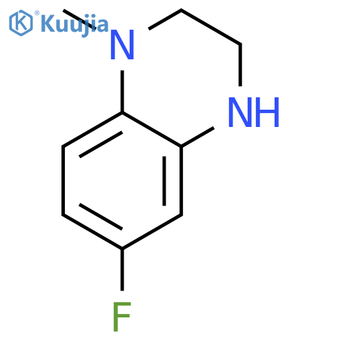 6-Fluoro-1-methyl-1,2,3,4-tetrahydroquinoxaline structure