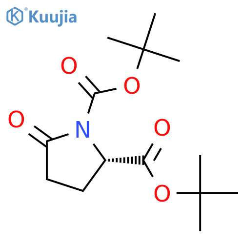 (S)-N-Boc-2-pyrrolidone-5-carboxylic acid t-butyl ester structure