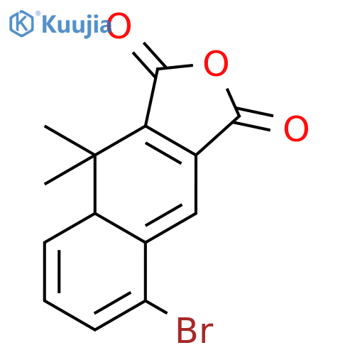 Naphtho[2,3-c]furan-1,3-dione, 8-bromo-4,4a-dihydro-4,4-dimethyl- structure