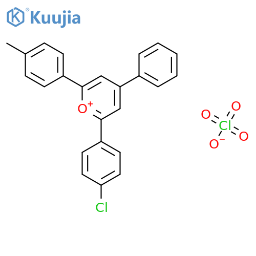 PYRYLIUM, 2-(4-CHLOROPHENYL)-6-(4-METHYLPHENYL)-4-PHENYL-, PERCHLORATE structure