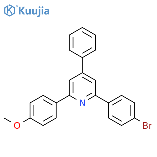 PYRIDINE, 2-(4-BROMOPHENYL)-6-(4-METHOXYPHENYL)-4-PHENYL- structure