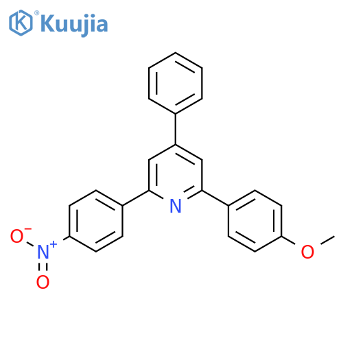 PYRIDINE, 2-(4-METHOXYPHENYL)-6-(4-NITROPHENYL)-4-PHENYL- structure